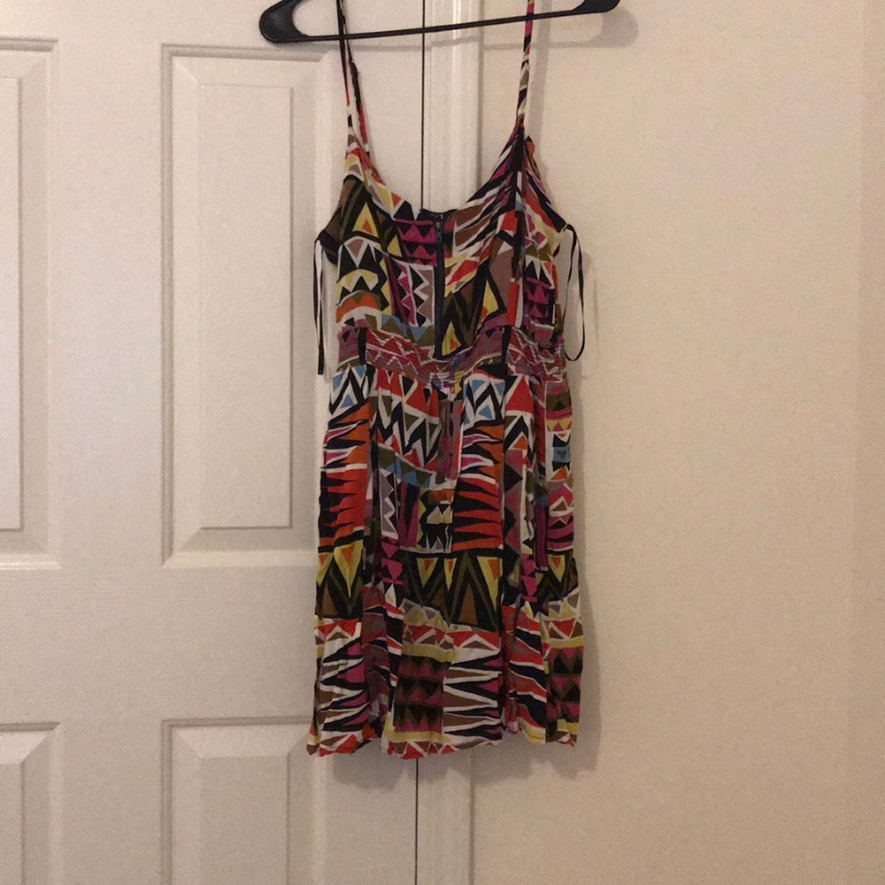 Geo-print dress